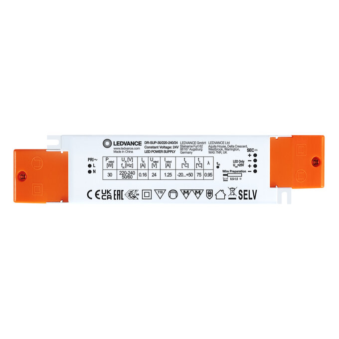 DR-SUP -30/220-240/24 white, horizontal
