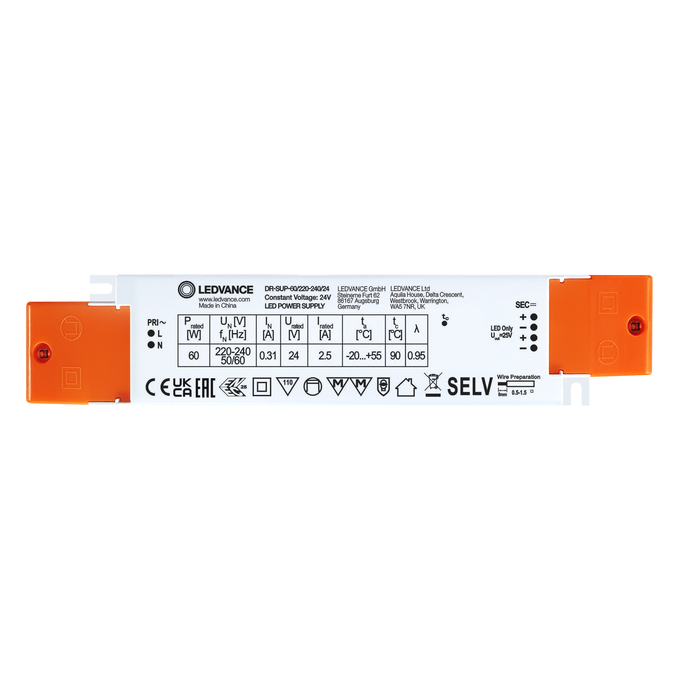 DR-SUP -60/220-240/24 white, horizontal
