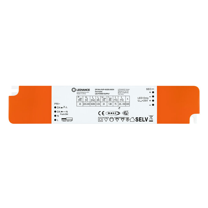 DR DALI-SUP -45/220-240/24 white, horizontal