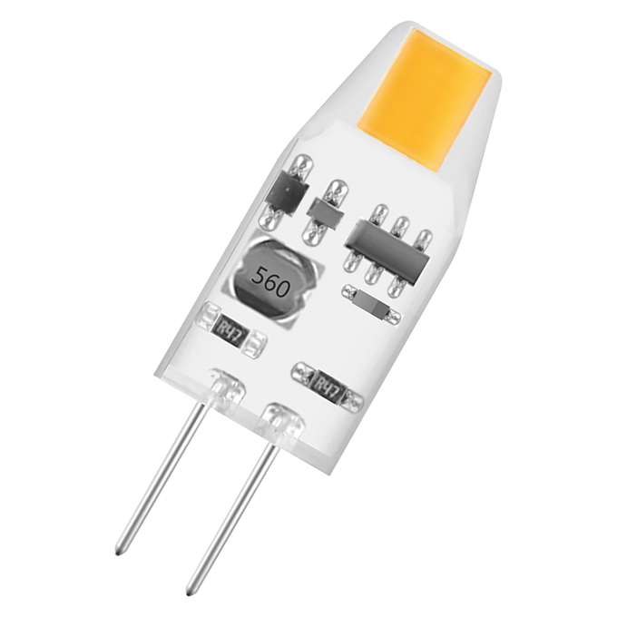 LED Base PIN Micro 10 260° 1W 927 Clear G4 white, diagonal