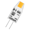 LED Base PIN Micro 10 260° 1W 927 Clear G4 white, diagonal, OSRAM logo (thumbnail)