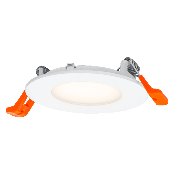 Downlight Slim 85mm 4.5W 3000K white, upright, sw. on