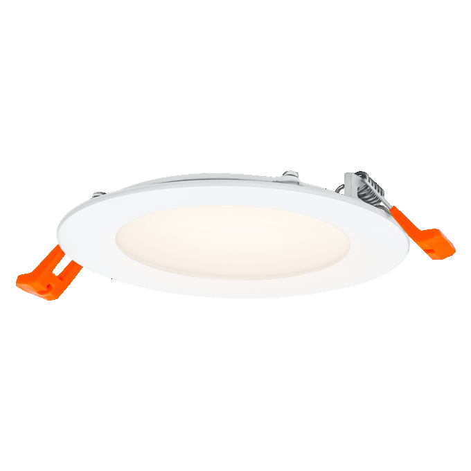 Downlight Slim 120mm 8W 3000K white, upright, sw. on