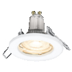 Spotlight Recess Set Incl. Osram LED 5x2.6W GU10 White white, upright, sw. on (thumbnail)