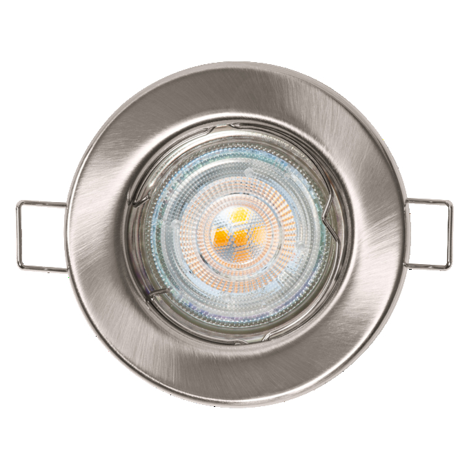 Spot Essential 5x2.6W GU10 Brushed Nickel white, upright, alternat