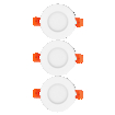 Downlight Slim Set 3 x 85mm 3000K white, upright, alternat (thumbnail)