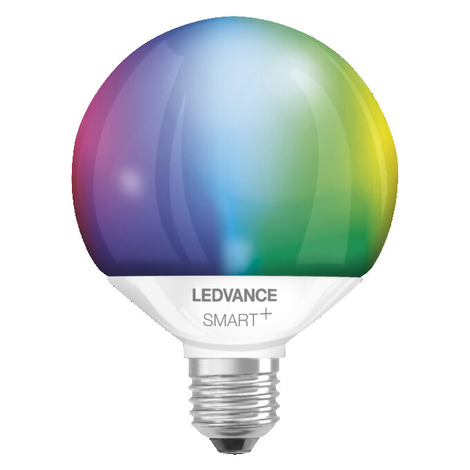 SMART+ WIFI CLASSIC G95 100 14W Multicolor E27 white, upright, LEDVANCE logo