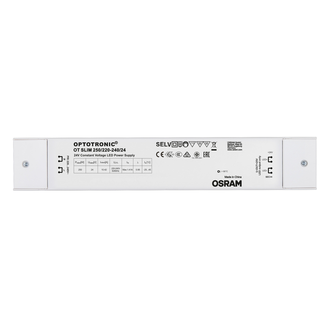 OT SLIM 250/220-240/24 white, horizontal
