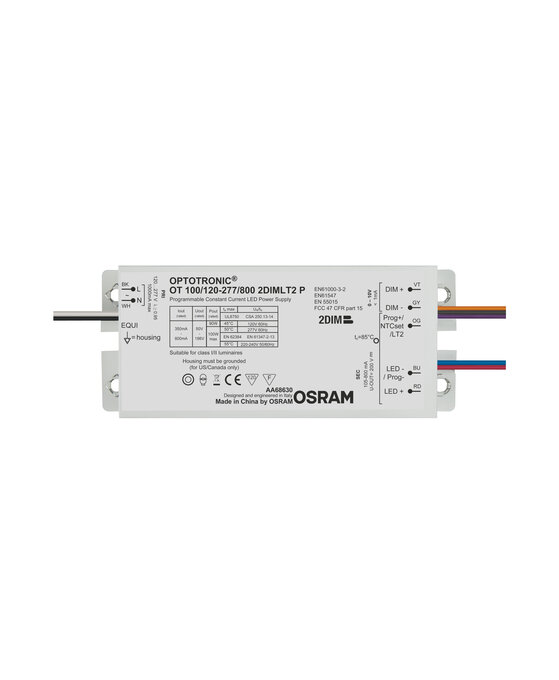 OT 100/120…277/800 2DIMLT2 P white, horizontal