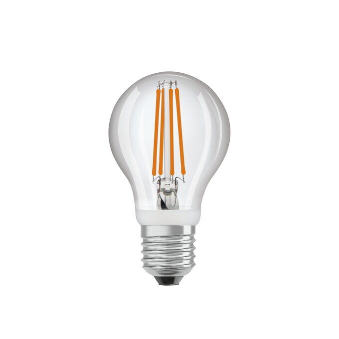 LED Star Classic A 60 Filament Motion Sensor 7.3W 827 Clear E27 white, upright