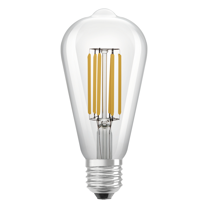 LED Classic Edison 60 Filament Energy efficiency class A S 4W 830 Clear E27 white, upright