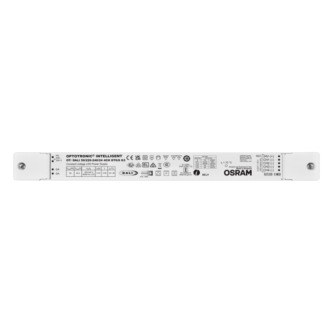 OTi DALI 50/220-240/ 24 4CH DT6/8 G3 white, upright