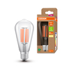 LED Classic Edison 60 Filament Energy efficiency class A S 4W 830 Clear E27 Fotografie combinată = Fotografiede prezentare + Imagine cu ambalaj (thumbnail)