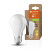 LED Classic A 75 Filament Energy efficiency class A S 5W 830 Frosted E27 Fotografie combinată = Fotografiede prezentare + Imagine cu ambalaj (thumbnail)