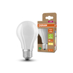 LED Classic A 40 Energy efficiency class A 2.2W 830 Frosted E27 Fotografie combinată = Fotografiede prezentare + Imagine cu ambalaj (thumbnail)