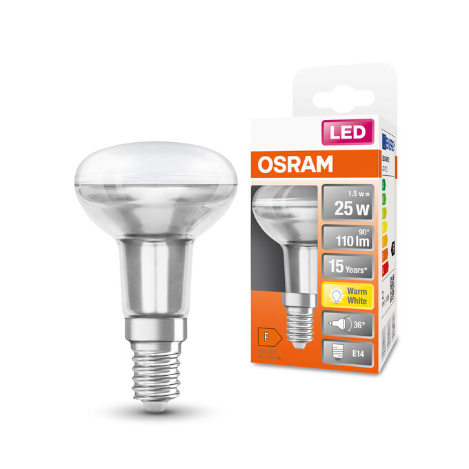 LED Star R50 25 36° 1.5W 827 E14 Kombinirani snimak = Slika proizvoda + slika pakiranja