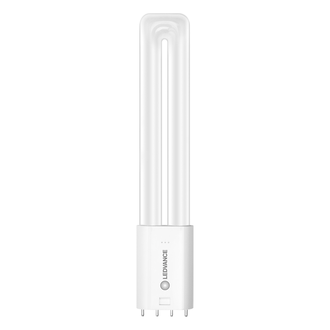 DULUX LED L18 HF & AC MAINS VALUE  8W 865 2G11 white, upright, LEDVANCE logo