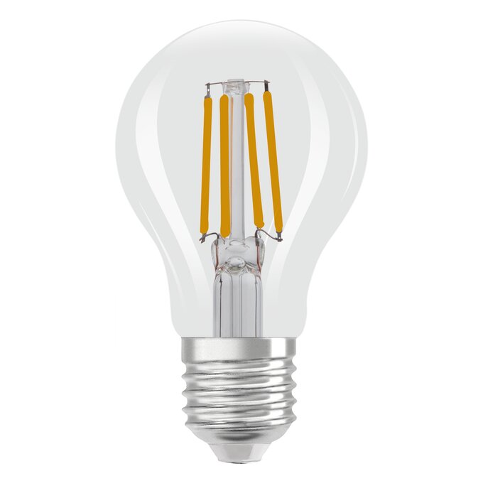LED Superstar Plus Classic A 40 Filament Glow DIM 4W 822…827 E27 white, upright