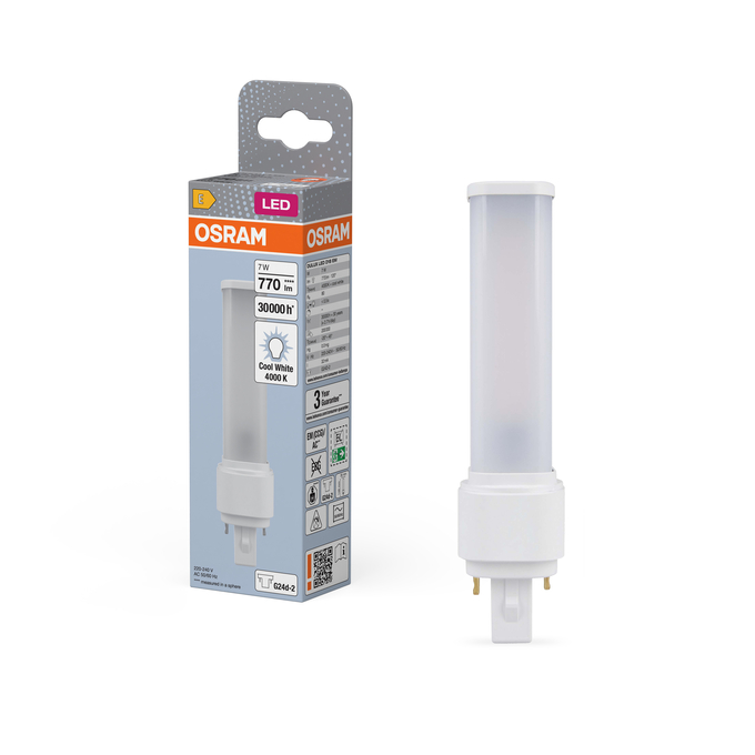 DULUX LED D18 EM & AC MAINS 7W 840 G24D-2 Kombinirani snimak = Slika proizvoda + slika pakiranja