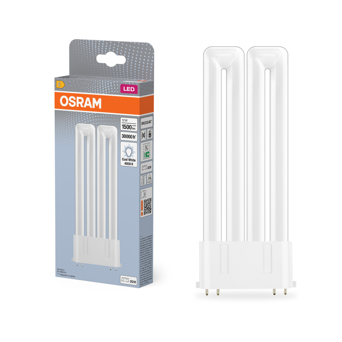 DULUX LED F24 EM & AC MAINS 12W 840 2G10 Fotografie combinată = Fotografiede prezentare + Imagine cu ambalaj
