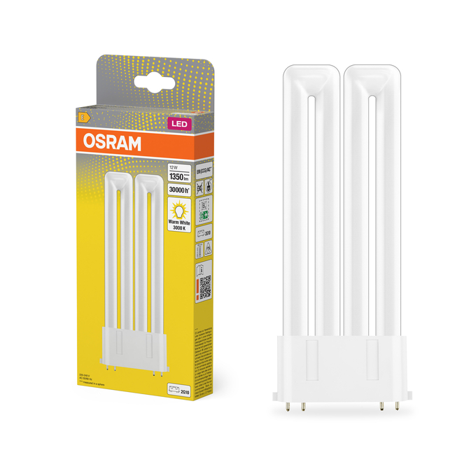 DULUX LED F24 EM & AC MAINS 12W 830 2G10 Fotografie combinată = Fotografiede prezentare + Imagine cu ambalaj