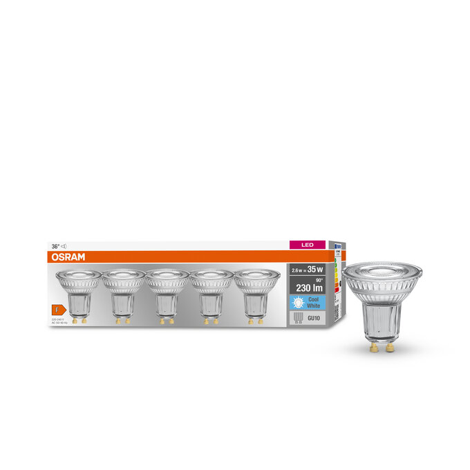 LED Base PAR 16 35 36° 2.6W 840 GU10 Kombinirani snimak = Slika proizvoda + slika pakiranja