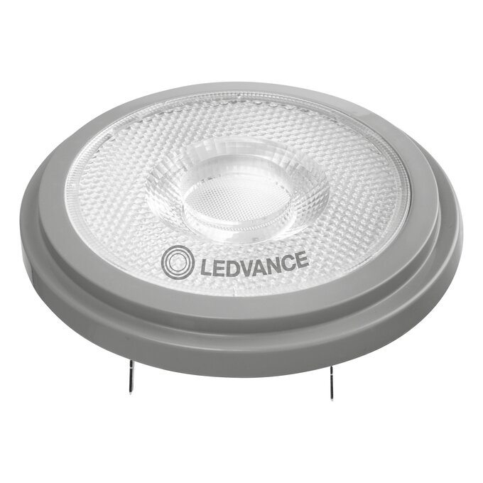 LED AR111 50 40° GlowDim S 7.2W 927 G53 white, upright, LEDVANCE logo