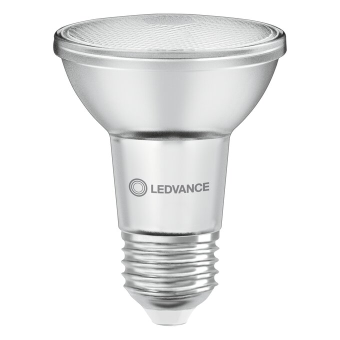 LED PAR20 50 36° DIM P 6.4W 927 E27 white, upright, LEDVANCE logo