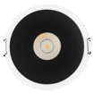 Spot Twist 93mm 10W 3000K White Black white, upright, alternat (thumbnail)