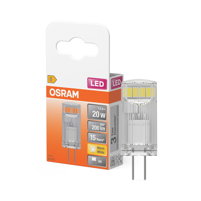 LED PIN 20 320° 1.5W 827 Clear G4 Kombinirani snimak = Slika proizvoda + slika pakiranja