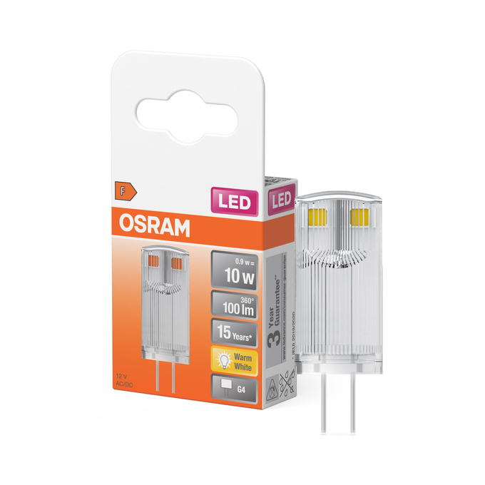 LED PIN 10 320° 0.9W 827 Clear G4 Kombinirani snimak = Slika proizvoda + slika pakiranja