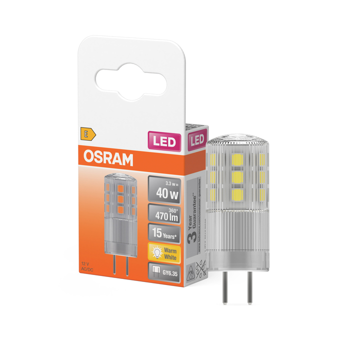LED PIN 40 320° 3.3W 827 Clear GY6.35 Kombinirani snimak = Slika proizvoda + slika pakiranja