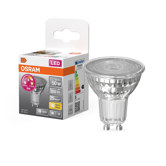 LED Star Plus PAR 16 50 36° DIM 4.5W 827 GU10 Kombinirani snimak = Slika proizvoda + slika pakiranja