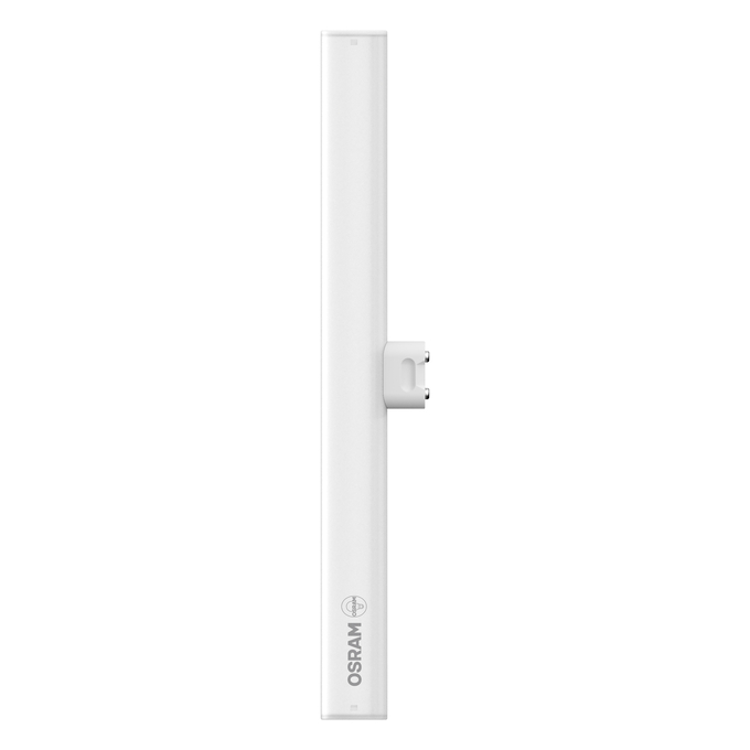 LEDinestra 30CM 27 190° DIM 3W 927 Frosted S14d white, upright, OSRAM logo