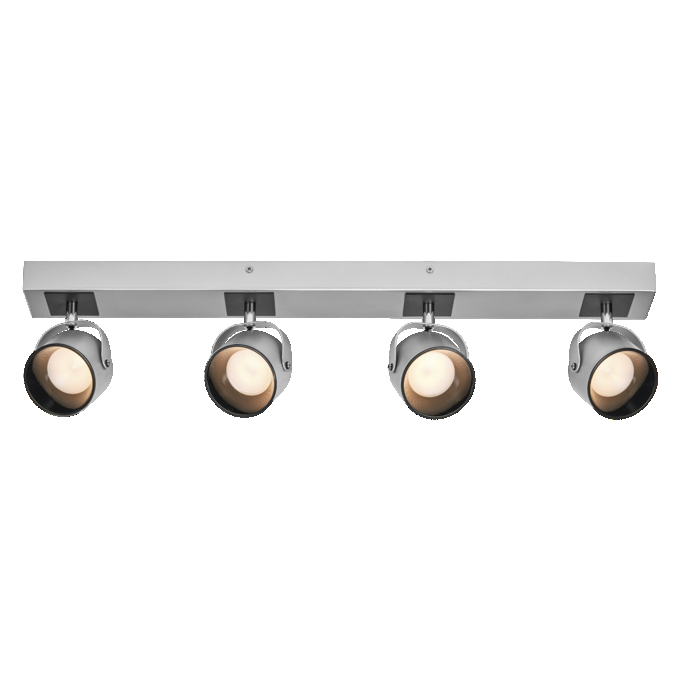 Decor Spot Jupiter Silver 4 Spot white, upright, sw. on