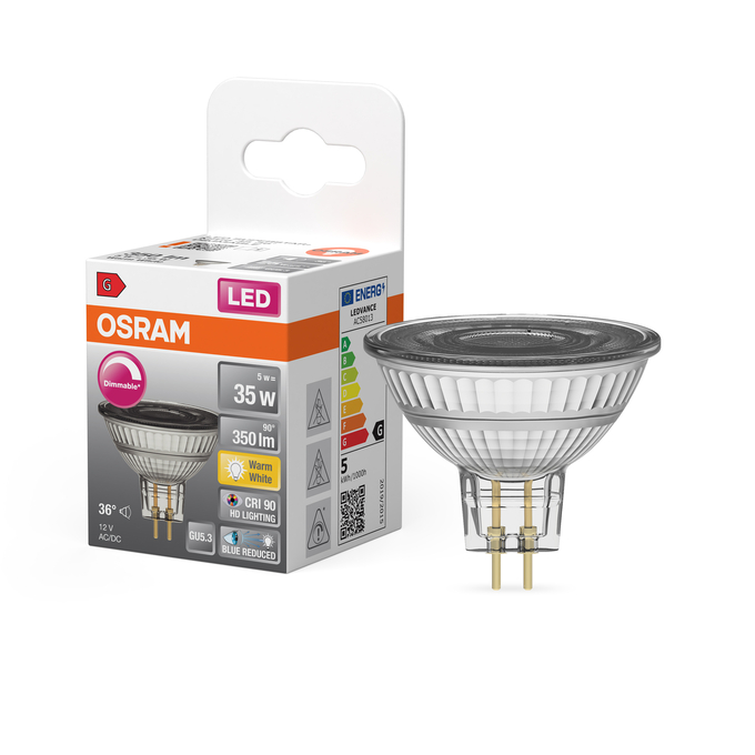 LED Superstar Plus MR16 35 36° DIM 5W 927 GU5.3 Kombinirani snimak = Slika proizvoda + slika pakiranja
