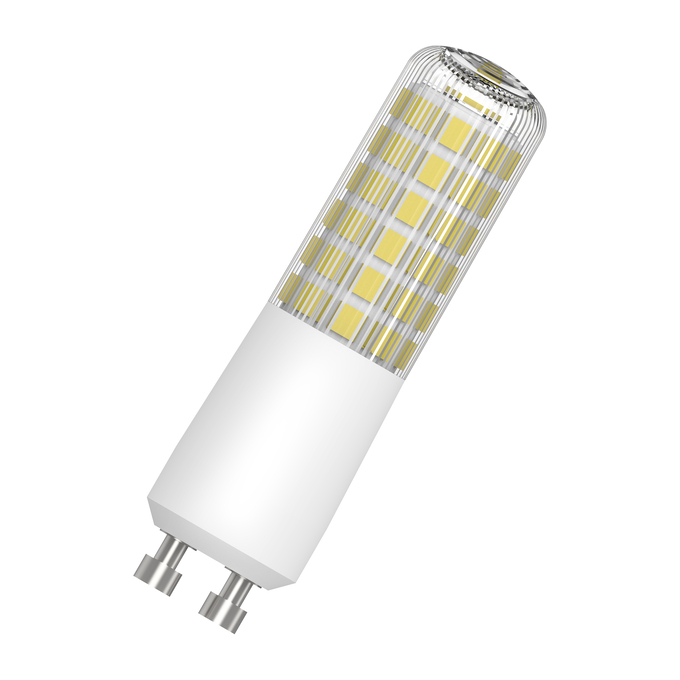 LED T Slim 60 320° DIM 6.5W 827 Clear GU10 white, diagonal