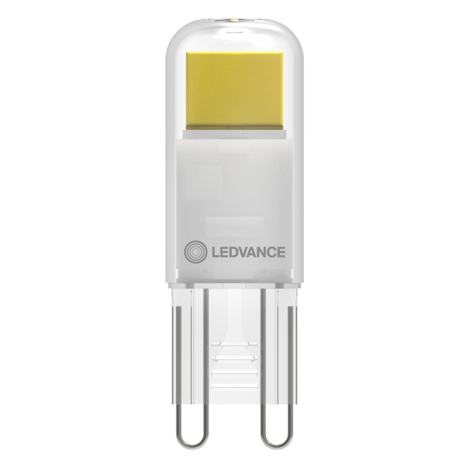 LED PIN 20 320° 1.8W 827 Clear G9 white, upright, LEDVANCE logo