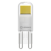 LED PIN 20 320° 1.8W 827 Clear G9 white, upright, LEDVANCE logo (thumbnail)