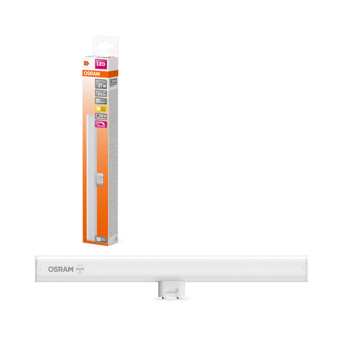 LEDinestra 30CM 27 190° DIM 3W 927 Frosted S14d Fotografie combinată = Fotografiede prezentare + Imagine cu ambalaj