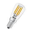 LED Special T26 25 300° Filament DIM 2.8W 827 Clear E14 white, diagonal, OSRAM logo (thumbnail)
