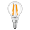 LED Classic P 25 Filament Energy efficiency class A 1.2W 840 Clear E14 white, upright, OSRAM logo (thumbnail)