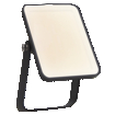 Floodlight Essential 10W 3000K white, upright, sw. on (thumbnail)