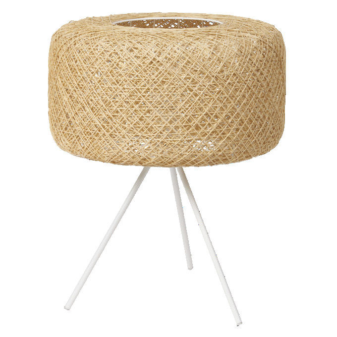 Decor Paper Bale Table 1XE27 Beige