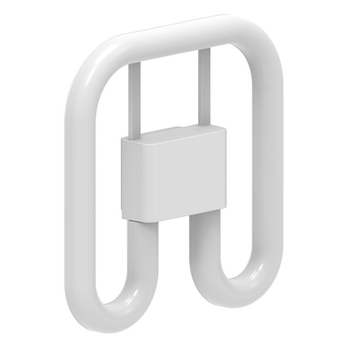 DULUX LED SQ16 EM 2 PINS VALUE 7W 830 GR8 white, diagonal