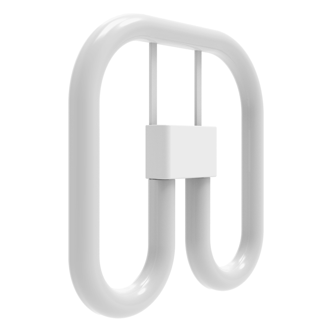 DULUX LED SQ28 EM VALUE 2 PINS 13W 840 GR8 white, diagonal