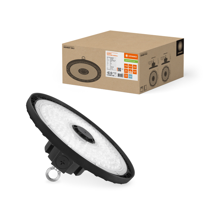 HB DA P 150W 865 70DEG IP66 Combo Shot = Product Beauty Shot + Packaging Image