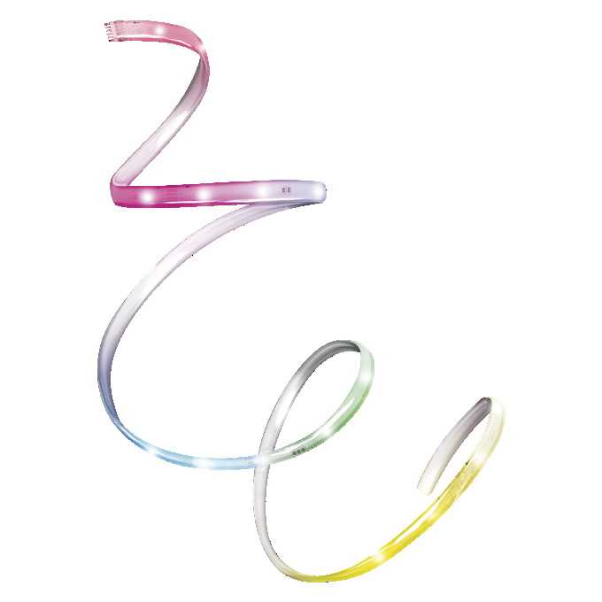 SMART+ MATTER Flex 1M RGB Tunable White Extension white, upright, sw. on