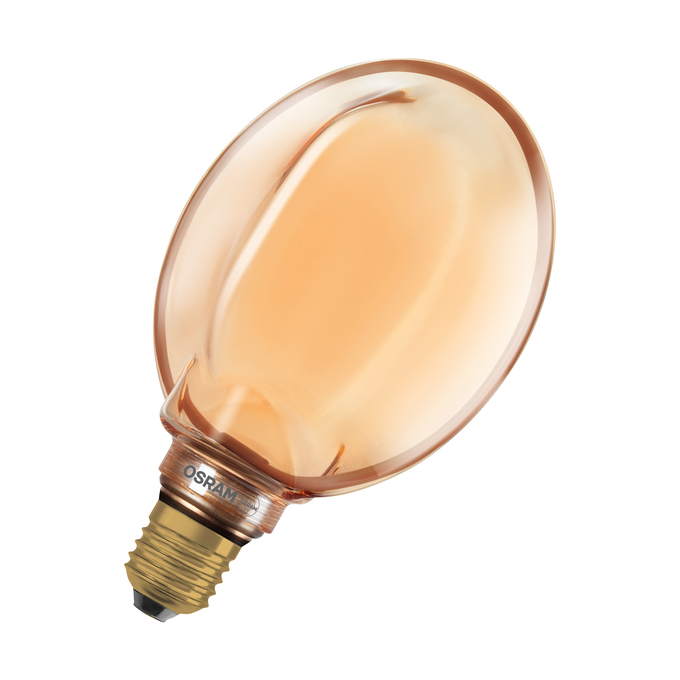 Vintage 1906 Globe 130 Filament O Lamp DIM 4W 818 Gold E27