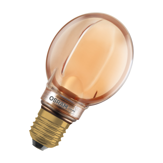 Vintage 1906 Globe 80 Filament O Lamp DIM 4W 818 Gold E27